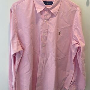 Ralph Lauren Men's Light Pink Button Down Shirt